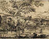 Gellee Claude Le Lorrain Herd at a Watering-Place  - Hermitage